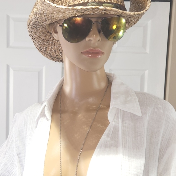 ROXY WHITE COVERUP SIZE L NEW WITH TAGS LONG SLEEVES  100% COTTON - Picture 3 of 16